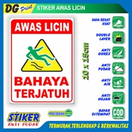 Anti-fade sticker dangers fall off slippery environmental safety wet floor commemorative sticker