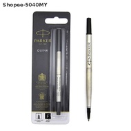 {PUR} Parker quink roller ball rollerball pen refill black ink medium nib  {MY}