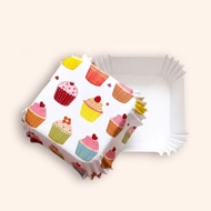 SQUARE Cup SQUARE/ size 8x8x3 cm Contents 200 Pcs | COLOR CAKE