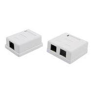 Fast ship❤️CAT6 CAT5E UTP For SURFACE Mount Box with Gold Plated For RJ45 Jack T568B Wiring