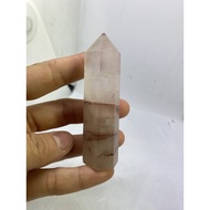 D2199 Natural Crystal Raw Ore/Red Glue Flower Size Approximately Height 81.4 Width 23.5mm Weight Abo