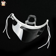 10 Pcs/Set Transparent Catering Mask Plastic Health Care Hygienic Anti Fog Shield Mouth Cover Masks