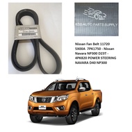 Nissan Fan Belt 11720 5X00A 7PK1750 -Navara NP300 D23T - 4PK820 POWER STEERING NAVARA D40 NP300