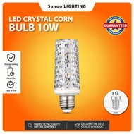 LED Crystal Light Corn Bulb 10W 3 in 1 E14 Daylight / Cool white / Warm white