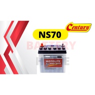 Car Battery Bateri Kereta MOTOLITE WET NS70/70L BATERI  LORI, PROTON WAJA,WIRA,SUPRIMA,INSPIRA,M