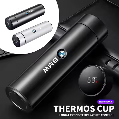 New Car Smart Thermos Bottle With Temperature Display Coffee Cup For BMW X1 X2 X3 X5 X4 X6 X7 G30 G2