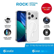 ROCK Case Magnetic Mobile Phone Case Transparent Case For iPhone 17 Pro Max/17 Pro/Air/16e/15 Pro/15