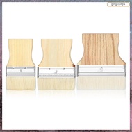 [L E U R] 3 Pcs Flat Paddle Paint Brush Set,Wide Paint Brush Large Paint Brush 3/4/5 Inch Paint Brus
