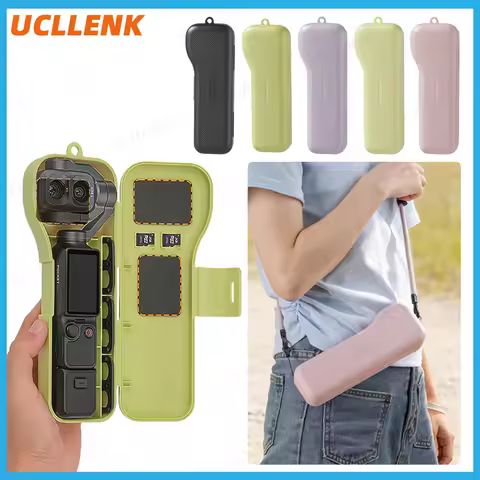 Full-Coverage Gimbal Protective Case for DJI Pocket 4P Portable Lens & Screen Protector Scratch-Resi