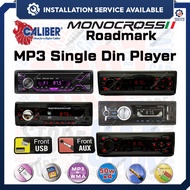 [Installation Available] Monocross Caliber Roadmark Universe Single Din Player USB MP3 AUX FM Radio 