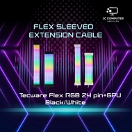 Tecware FLEX RGB 24 Pin +GPU Black White PSU Extension Cable