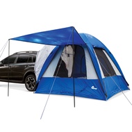 Napier Sportz Hatchback and Small CUV Tent 8'x8' Waterproof Camping Tent with Awning 4 Person Blue/G