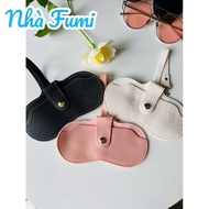 Eyeglasses Bag with Hanging Lock -Vintage, Fashion - Leather Case to Protect Eyeglasses - Eyeglasses