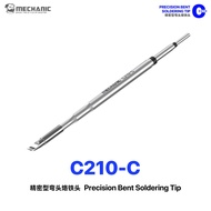 MECHANIC C210-C Precision Bent Solder Tip Curved Iron Head Compatible with C210 Soldering Handle Ele