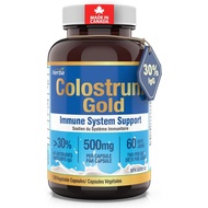 Herba Colostrum Supplements 500mg 30% IgG - 120 Capsules | Grass Fed | Rich in Lactoferrinand Immuno