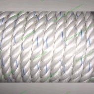 Tali Kapal / Tali PP Putih Strip Biru Cir 10" Uk 80 mm Sertifikat