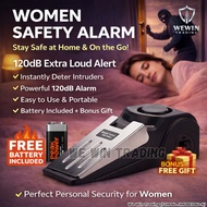 Safety Alarm for Women Safety Alarm Door Step Alarm Door Stop Alarm 120dB Keychain Alarm Security