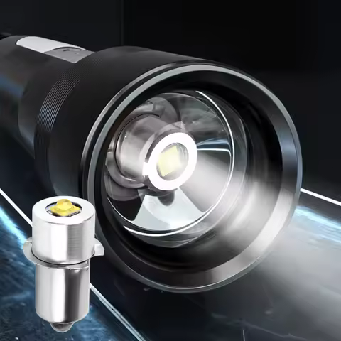 2pcs P13.5S Mag Light LED Bulb 3-16 C&D Cells Maglite Torch Flashlight LED Converter 3V 4.5V 6V 9V 1