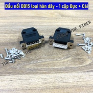 DB15 Connector - Solder Wire Type - Male/Female