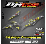 COD Viral!!! Stiker Transparan Mio M3 - Sticker Striping Variasi List Mio M3 Aksesoris Body Motor Ke