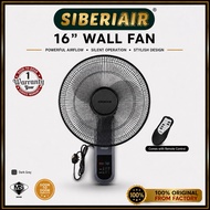 SIBERIAIR WF-SA16/400R/DG 3 SPEED Remote Control Operated 16" Wall Fan