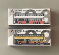 全新 連膠盒 微影 Tiny 巴士 展會 會員 限定 Dennis Trident Duple MetSec 丹尼士 三叉戟 都普 L08 White NWFB 新巴 111 L09 Yellow Citybus 城巴 E22