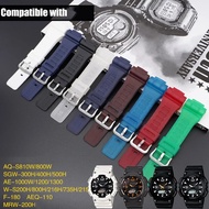 Strap for Casio G-SHOCK AQ-S800/AQ-S810W SGW-400H/300H/500H W-735H AE-1200/1300 W-215 Rubber Silicon
