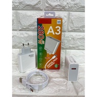 280W Fast Charging Charger For REDMI A3 Batok + Data Cable