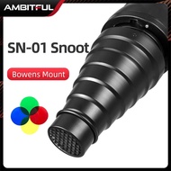 GODOX SN-01 Bowens ฟิลเตอร์สีสนูทขนาดใหญ่อุปกรณ์ไฟสตูดิโอมืออาชีพเหมาะสำหรับ S-Type DE300 SK400 II