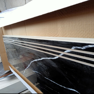 Stepnosing Granit Tangga Motif Marmer Hitam Apolion Black Glossy 30x60 30x80 30x90 30x100 30x120