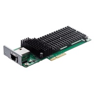 Asustor AS-T10G3, RJ45 10G シングルポート + 2x M.2 NVMe SSD PCIe 2.0 x4 複合ネットワークカード, フルハイト/ロープロファイルブラケット付属,