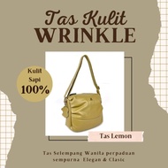 Tas Kulit asli garut tas Wanita  selempang ZHR size M