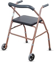 Walkers For The Elderly Walker For Seniors Rollator Foldable Rollator Walker Aid With Padded Seat And 2 Wheel For Elderly Adult Seniors Handrails Crutches,Adjustable Height little surprise