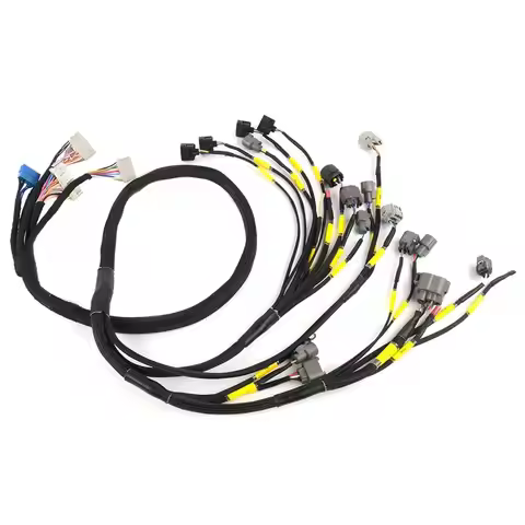 A21F-CNCH-OBD2-1 Engine Motor Wiring Harness For Honda Civic Integra B16 B18 D16 EK EG EM Tucked OBD