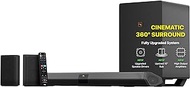 Nakamichi Shockwafe Pro Bluetooth 7.1.4 Channel Dolby Atmos/DTS:X Soundbar with 10" Wireless Subwoofer, 2 Rear Surround Speakers, eARC and SSE Max Technology (New), black