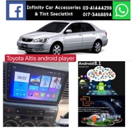 Toyota Altis 2001-2007 Android Player With Casing