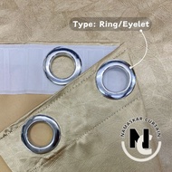 NAMASKAR.CURTAIN - Y8 Yasmine Hook/Eyelet Blackout Curtain (170cm-400cm)