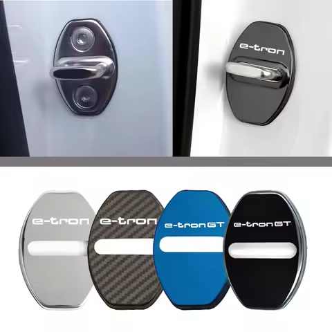 Car Door Lock Cover Auto Emblems Protective decoration antirust Case for Audi e-tron GT Q2 Q4 Q5 Q6 