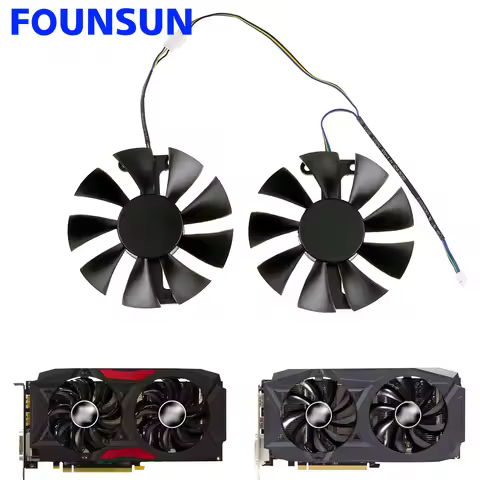 New 85MM GA91S2U Cooling Fan Replacement For PowerColor Red Devil Radeon RX 470 480 580 Graphics Vid