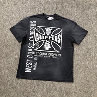 West Coast Choppers 26SS American West Coast Modified Car vintage Wash Water Short Sleeve T-Shirt Me