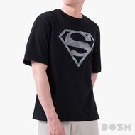 DOSH MENS OVERSIZED T-SHIRTS SUPERMAN เสื้อยืดโอเวอร์ไซส์ DSMT5220-BL (M-2XL)