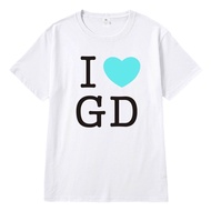 clu GC1 G-DRAGON 2025 world tour I LOVE GD same style T-shirt KPOP BIGBANG short sleeve top CG1 ulc