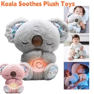Breathing Koala Plush Toy Baby Sleep Playmate Stuffed Plushie with Soothing Song for Newborn Gift