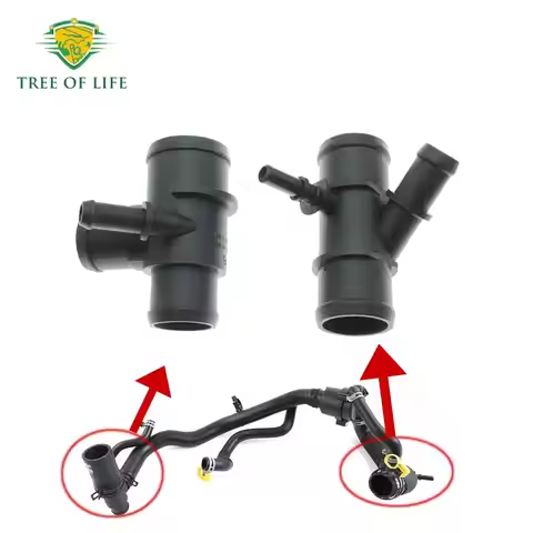 1/2X LR025969 Thermostat Housing Water Pipe Connector For Land Rover Range Rover Sport 3.0T V6 2010-