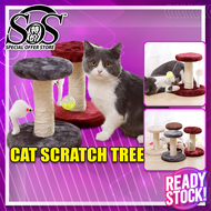 READY STOCK!!!! Cat Scratch Play Bed Toy Kucing Scratcher Cat Tree