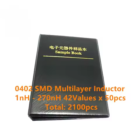 2100Pcs 0402 muRata SMD Multilayer Inductor Sample Book 1nH~270nH 42Valuesx50pcs=2100pcs Assorted Ki