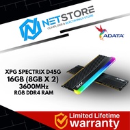 ADATA XPG SPECTRIX D45G RGB 3600MHz 16GB (8GB X 2) DDR4 RAM - AX4U36008G18I-DCBKD45G