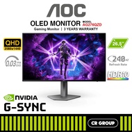 AOC AG276QZD - 26.5-inch QHD 240Hz OLED Gaming Monitor (3Yrs AOC Warranty)