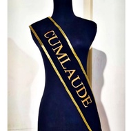 Cumlaude Sash Cumlaude Sash/ Cumlaude Shawl/ Velvet Embroidered Ribbon List