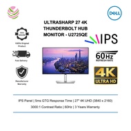 Dell UltraSharp 27 4K Thunderbolt Hub Monitor - U2725QE (IPS, 60Hz, 4K UHD, 3840x2160, HDMI/DP)